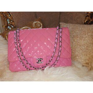 Big size Maxi Luxurious elegant shiny Patent leather Runway Gorgeous Evening bag